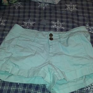 Junior mint green shorts